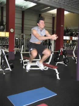 Man jumping - plyometrics